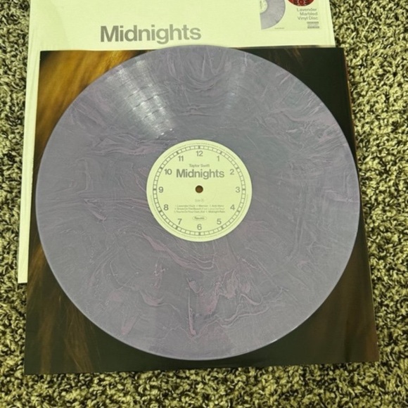 Taylor Swift Midnights Vinyl - White and Purple - Picture 2 of 3